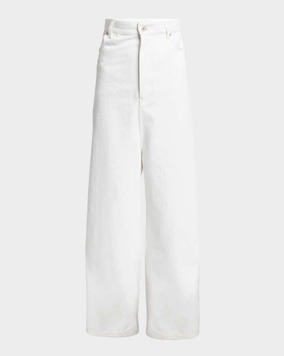 High-Rise Drop-Crotch Relaxed Straight-Leg Jeans